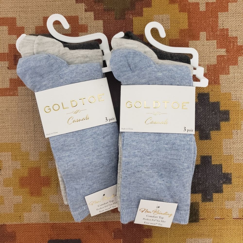 Goldtoe Casuals Heathered 3 Pack Socks